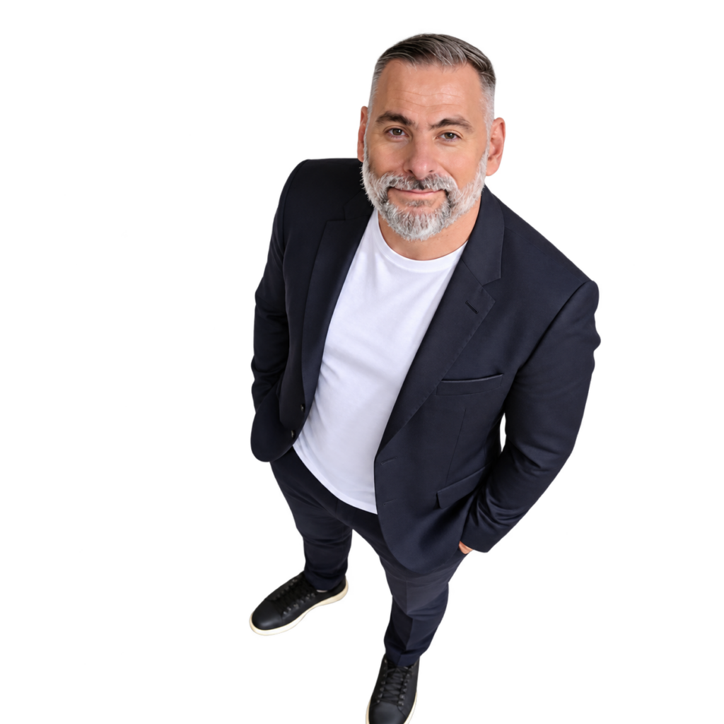 Tomislav Rubic als BAFA-Unternehmensberater im schwarzen Blazer